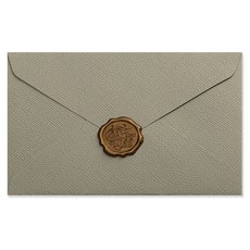 Inp 亞麻蠟信封 16 x 11.3 cm, 10個, 灰色