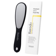 Baredo 頂級 2in1 雙面不鏽鋼足部搓板, 1cc, 1個, 1入