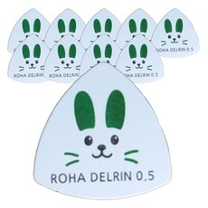 Loha Delrin 兔子圖案吉他彈片, 10個