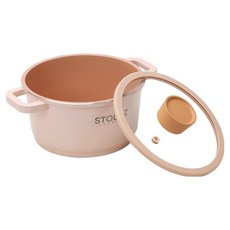 STOLTZ 電磁爐 Rosé IH 雙耳鍋, 1個, 16cm, 粉紅色