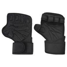 男性健身手套, 黑色, 1個