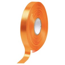 moong9 Popo Fancy 優質亮面單面緞帶 15mm, 36 橘色, 1個, 45m