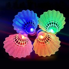 PLUSN 夜光羽毛球, 1入, 4個, 混合顏色