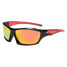 솔르 다기능 아웃도어 낚시 자전거 스포츠 사이클 선글라스, 딥레드, 1개