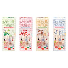 Joseonmunbanggu 鉤針編織鑰匙圈製作4件組, 1套, 四葉草, 愛心, 小熊, 兔子