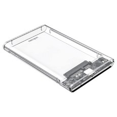 UNiCORN USB3.2 Gen1 5G速度 2.5吋 HDD SSD 外接硬碟盒 HD-8000G, 1個, HD-8000G(透明), 透明