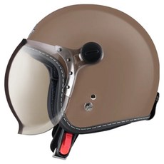 ZEUS HELMET 瑞獅 復古安全帽泡泡鏡款 ZR-D/ZS-382C, 可可棕