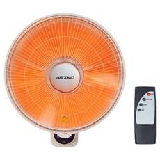 NEXKO Hansol Electronics 壁掛式鹵素風扇型電暖器 40cm + 遙控器組, NKH-W800HL