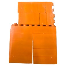 LIGHT STAX 亮亮積木 小顆粒補充包 4 x 2 10顆 + 2 x 2 10顆, 1組, 橘色