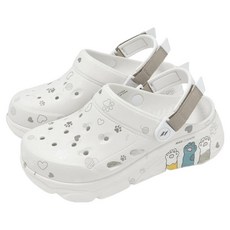 SKECHERS 女款 MAX CUSHIONING FOAMIES 涼鞋 111658OFWT, 22cm, 灰色