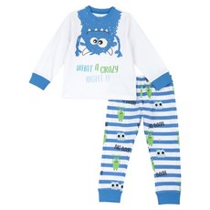 chicco 家居休閒C 怪獸 + 條紋長袖套裝 31475