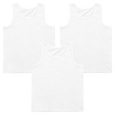 BASE ALPHA ESSENTIALS 男童款100%純棉日常背心 3件