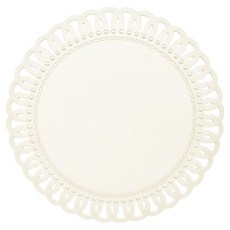 O'homage Fleur 35 矽膠餐墊, 1個, 350 x 350mm, 珍珠白