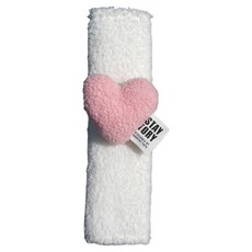 소담몰 귀여운 안전벨트커버 25 x 7.5 cm, 하트 핑크, 1개