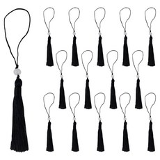 아이엔피 고리자수 구슬노리개 16cm, 13 블랙, 15개