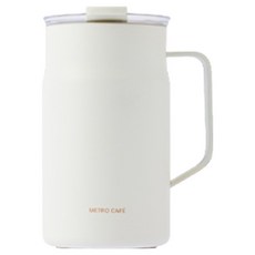LocknLock 樂扣樂扣 Metro陶瓷馬克杯 LHC4282C, 1個, 象牙白, 600ml