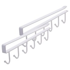 Vinticorner 帽子廚房用品雜物掛鉤, 2個, 白色