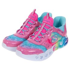 SKECHERS 兒童款 瞬穿舒適科技INFINITE HEART LIGHTS D楦休閒鞋 303755LPKMT