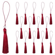 아이엔피 고리자수 구슬노리개 16cm, 03 와인, 15개