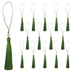 아이엔피 고리자수 구슬노리개 16cm, 06 그린, 15개