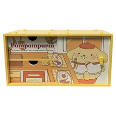 Sanrio 三麗鷗 布丁狗積木側拉門櫃 居家生活 SPN1054 30 x 15 x 15cm, 2層, 混和顏色