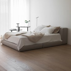 무니토 M5 침대 프레임 단품 방문설치, 라떼 베이지