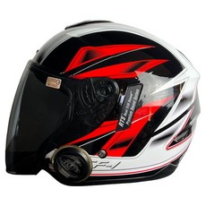 X-BIKE 晨昌 A1 安全帽 行車紀錄器 + 藍芽耳機, 彩繪寶鑽紅