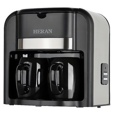 HERAN 禾聯 雙杯滴漏咖啡機, 黑色, HCM-03HZ010