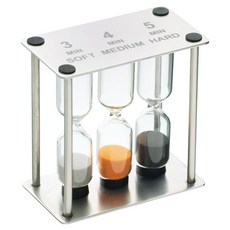 Masterclass 3in1 水煮蛋沙漏, 銀色 + 橘色+ 黑色