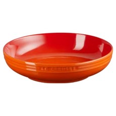LE CREUSET 輕虹霓彩系列 深圓盤, 1個, 火焰橘