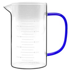 발룬피니 내열유리 컬러핸들 계량컵, 코발트블루, 1개, 500ml