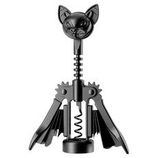 萬聖節蝙蝠紅酒開瓶器 瓶蓋開啟器, 黑色, 1個