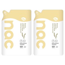 nac nac 酵素奶瓶蔬果洗潔慕斯, 2個, 600ml