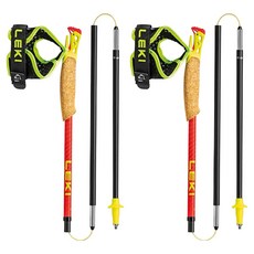 LEKI Ultratrail FX ONE Superlite 越野跑登山杖組 65225841, 紅色, 1套