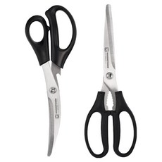 바겐슈타이거 한식주방가위 커브 커터 + 트윈 블레이드 세트, 혼합색상, 1세트