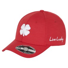 BLACK CLOVER 韓國 BRAVO SERIES 記憶貼合運動高爾夫球帽, 5紅色 + 白色, 1個