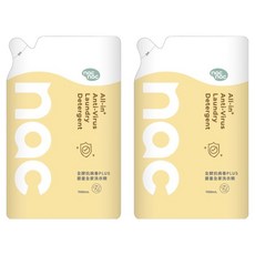 nac nac 全酵抗病毒PLUS 嬰童全家洗衣精, 2袋, 1.1L