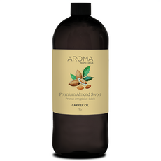 AROMA australia 初榨甜杏仁油/基底油/按摩油, 1個, 1L