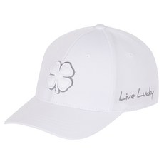 BLACK CLOVER 韓國 Premium Clover 57 Memory Fit 運動高爾夫球帽, 白色, 1個