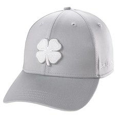 BLACK CLOVER 韓國高級幸運草 111 記憶貼合運動高爾夫球帽, 淺灰色, 1個