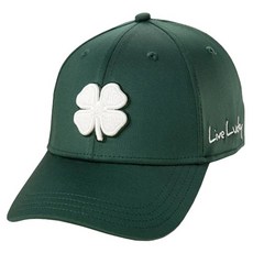 BLACK CLOVER 韓國高級幸運草 112 記憶貼合運動高爾夫球帽, 1個, 深綠色