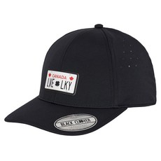 BLACK CLOVER 韓國 CANADA DECAL 運動高爾夫球帽, 黑色, 1個