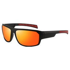 MMMII 中性戶外運動偏光太陽眼鏡 MMM3228, 1個, 紅色