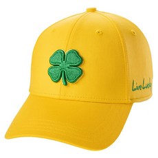 BLACK CLOVER 韓國 Premium Clover 105 Memory Fit 運動高爾夫球帽, 黃色, 1個