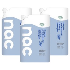 nac nac 酵素抗菌防蹣嬰兒洗衣精, 3個, 1.1L