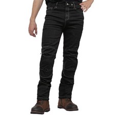 KOMINE 涼感快乾騎士牛仔褲 WJ-754R, 黑色