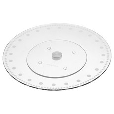 cclife Sweetly 蛋糕裝飾轉盤 12吋, 1個, 透明色