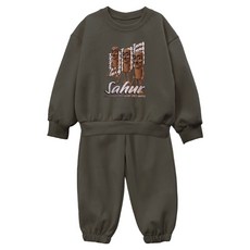 LITTLE RABBIT 兒童款親子裝 Brain lot 大學T上下套裝