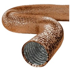 直火式抽油煙機伸縮軟管 替換用鋁製風管 銅色, 1個