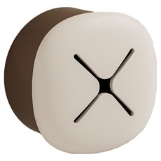 TPR 材質壁掛式磨菇毛巾掛架, 1個, 奶白色